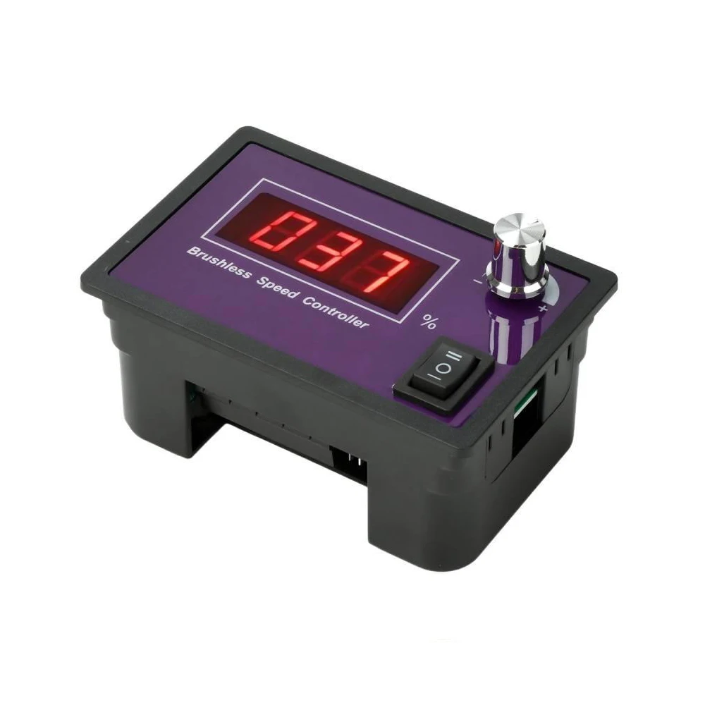 

10-55V 15A Embedded DC Brushless Motor Speed Controller Three-Phase No Hall Motor Controller Motor Forward and Reverse Regulator