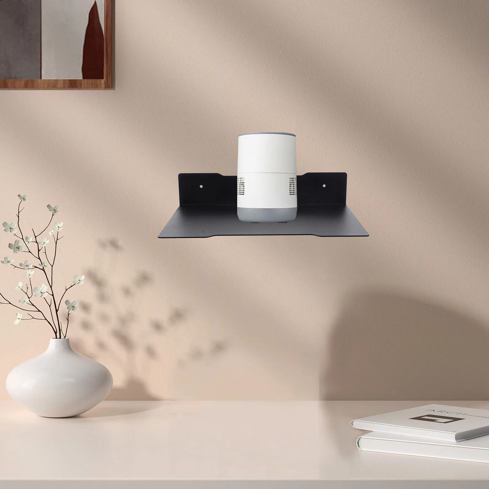 

Shelf Camera Projector Black Small Metal Camera Metal Wall Mount Bracket Bracket Wall Mount Storage Strong Capacity