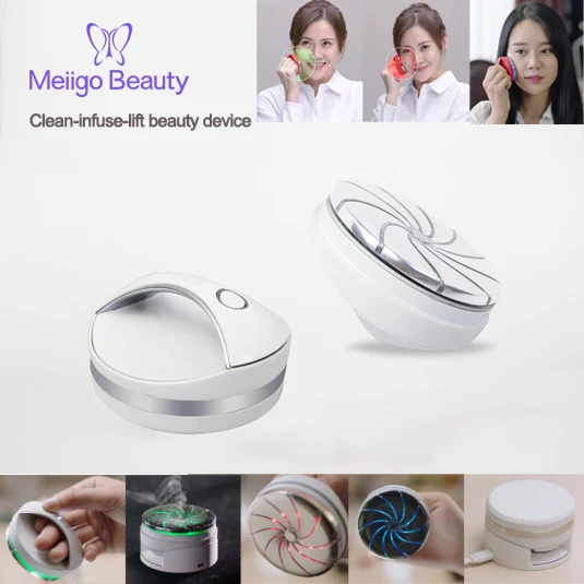 متعددة الوظائف للاستخدام المنزلي تنظيف شد الجلد مايكرو الحالي جهاز تجميل بيت التجميل