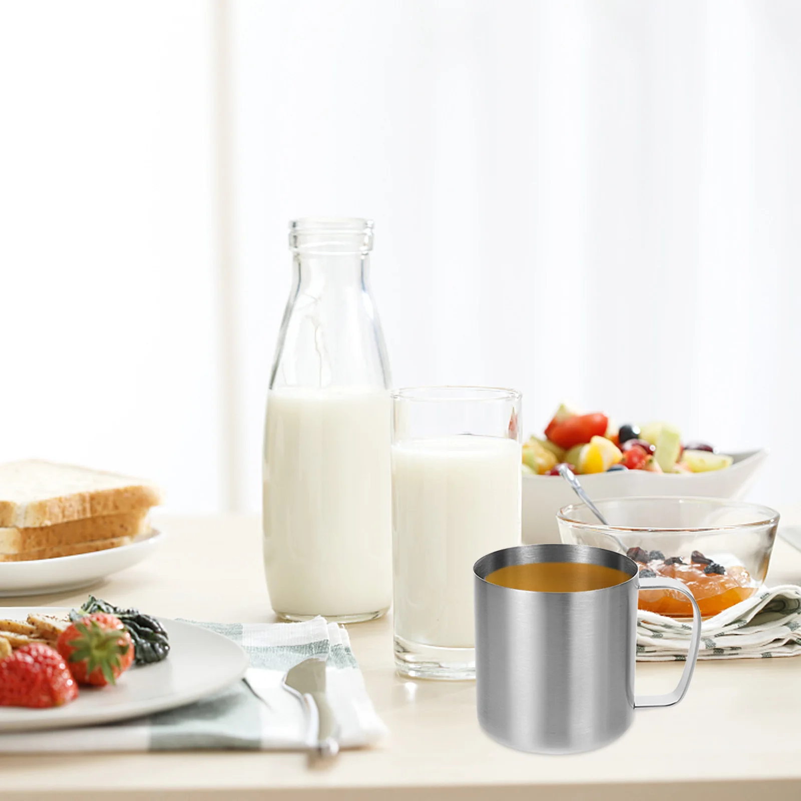 

480Ml Stainless Steel Beer Cup Single Wall Drinking Mug Polished Finish For Beer Wine Salted Water Stainless Steel Cup With