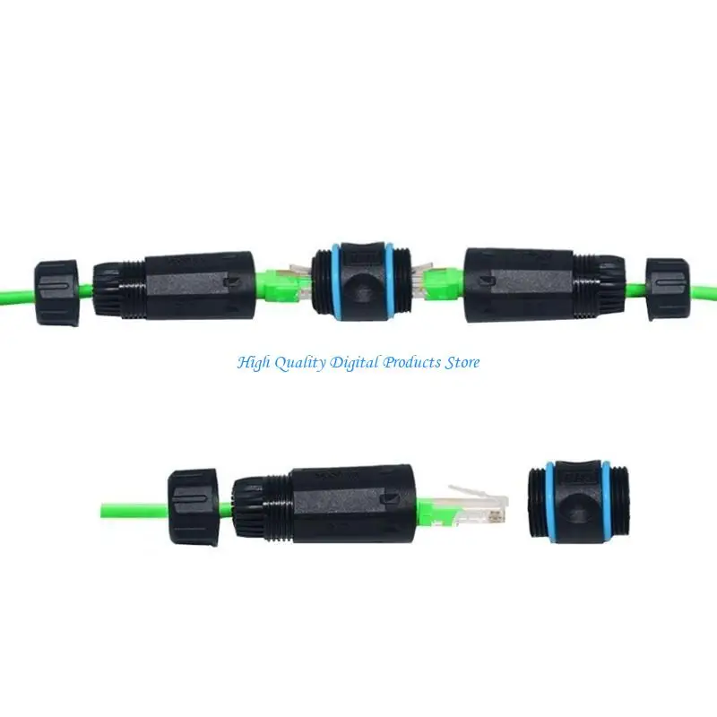 

U2JE Weatherproof RJ45 Cat6 Ethernet Linker Connectors for Stable Transmission