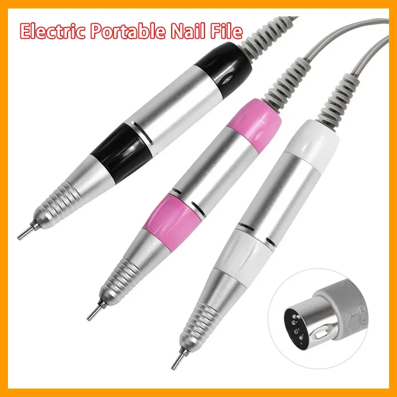 35000 دورة في الدقيقة 5 دبابيس الكهربائية مسمار الحفر آلة مقبض قبضة باديكير استبدال القلم مانيكير الجمال أداة ABE التبعي #1