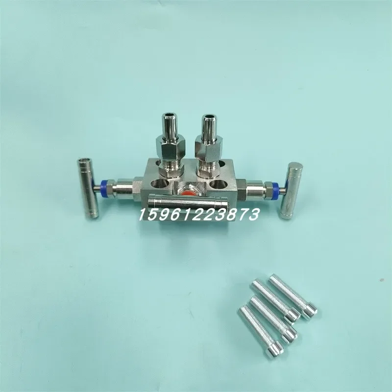 Stainless Steel SF-2B M364W Integrated Three-Valve Manifold Rosemount SS304 Pressure Instrument Needle Valve Manifold