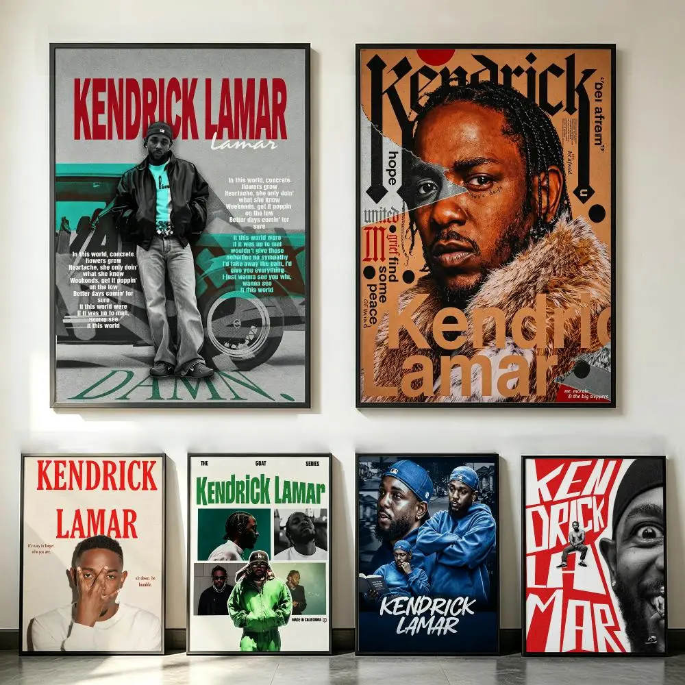 music Kendrick Lamar Poster Poster HD Trendy SelfAdhesive Wall Art Print For Living Room Bedroom Dorm Office Home Gift