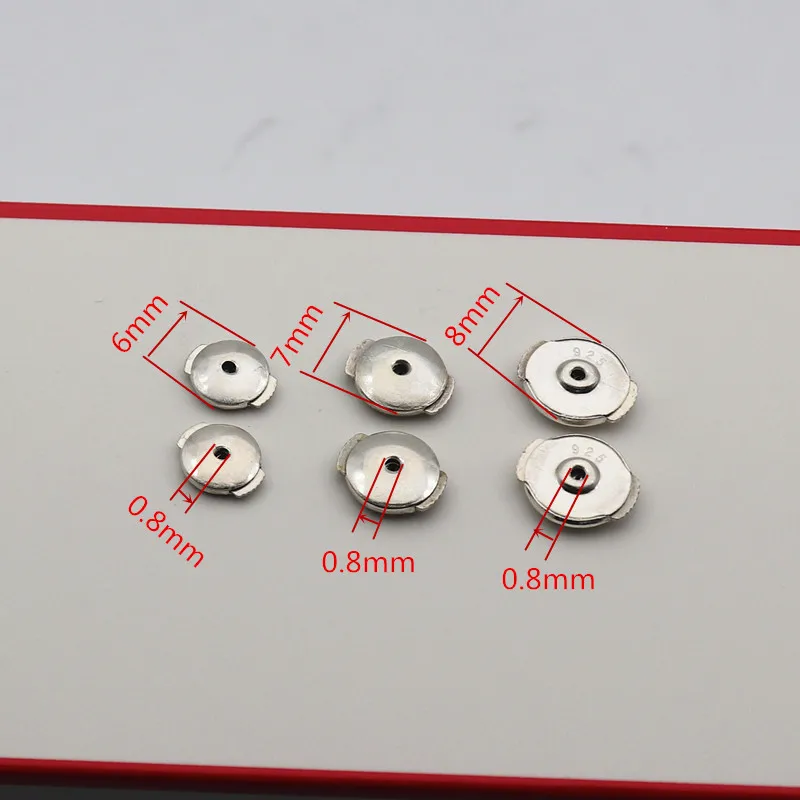 1 Pair Solid 925 Sterling Silver Earring Backs for Studs Locking Safety Hypoallergenic  DIY Jewelry Making Accessories Supplies