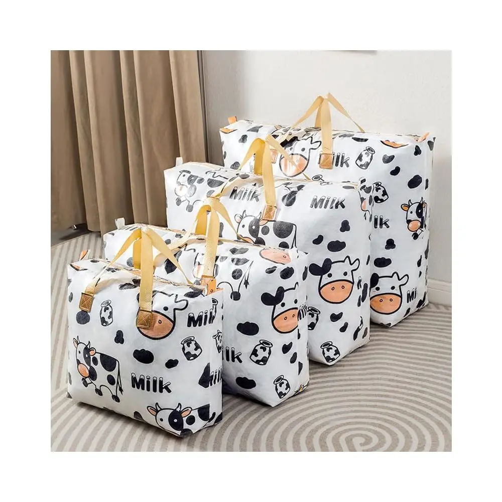 

4 Pa Large Acity Storage Bag, Storage Bags For Clothing, Blanket, Comforters, Bed Sheets, Pillows, Foldable Storage Bags,