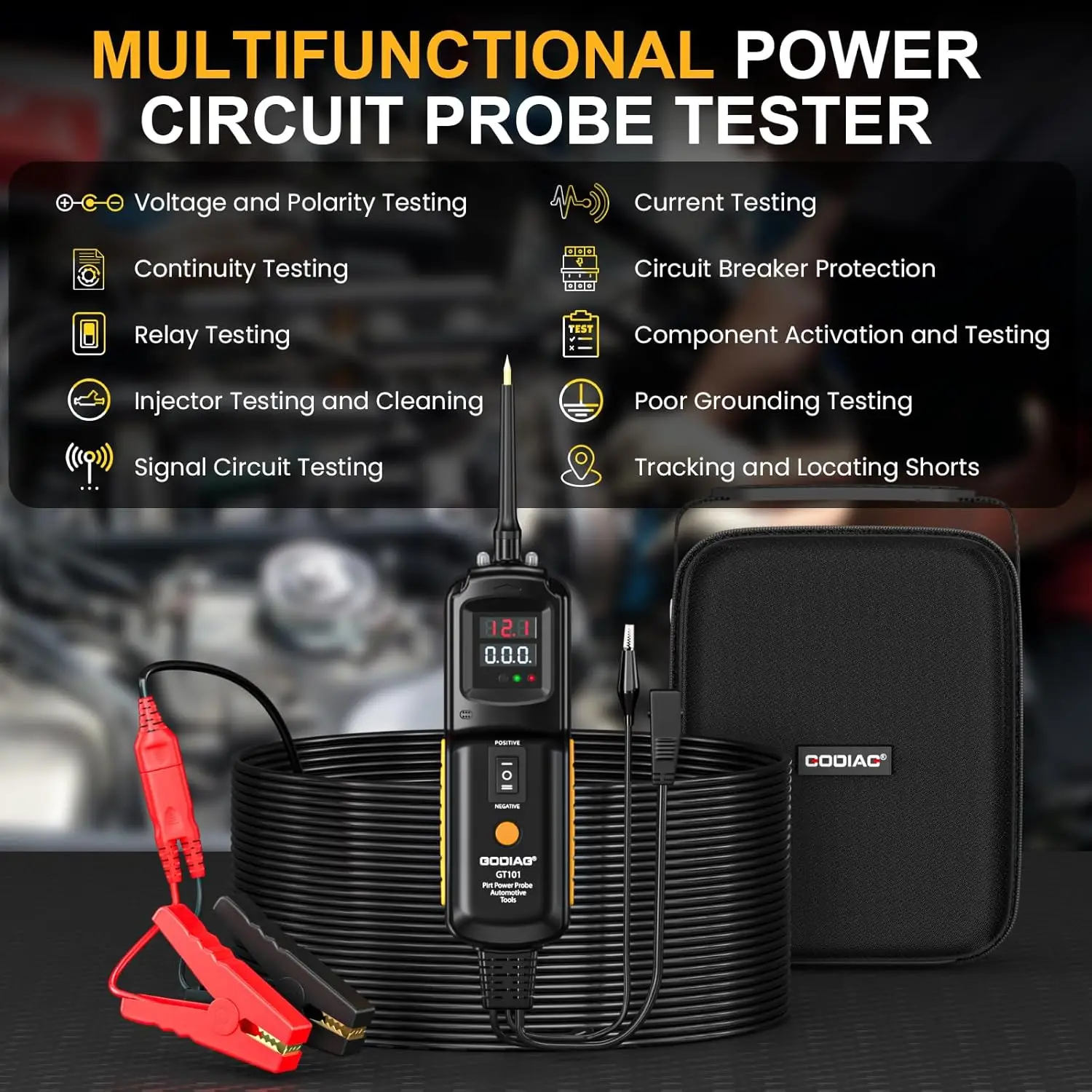 Auto Electrical Tester Kit: Short Circuit, Relay Fuse, Voltage Test for 6V-40V DC Vehicles