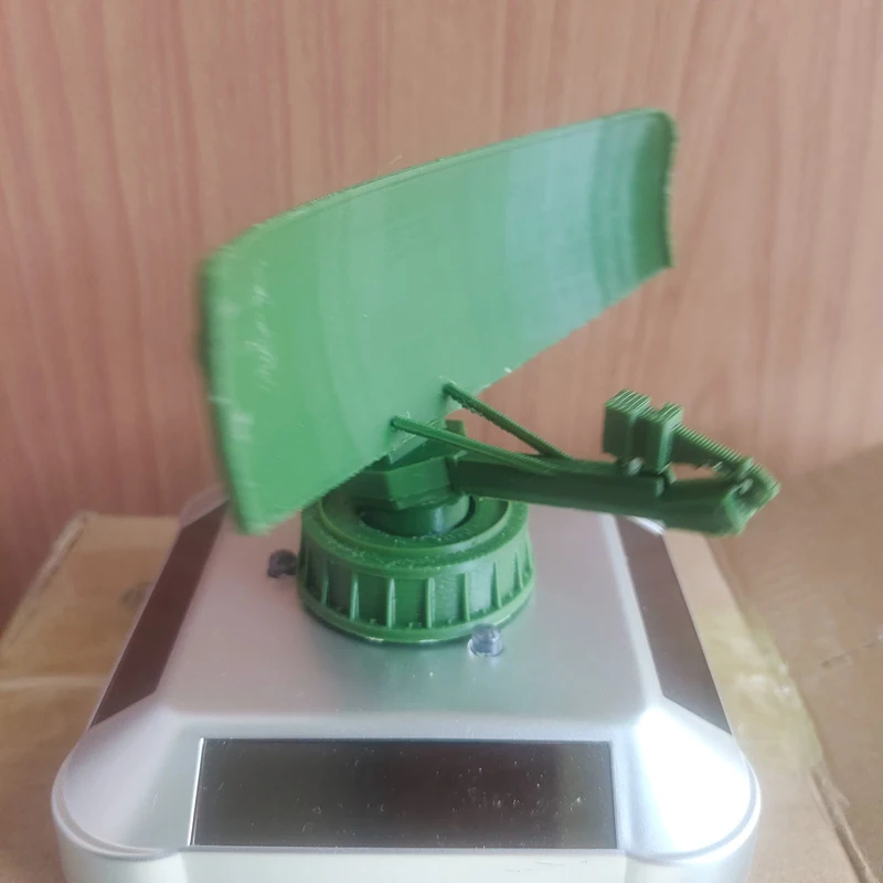 1PCS Solar Rotating Simulated Radar Model Ornament Plastic Desk Decoration DIY Diorama Accessory Auto Rotate Under Sunlight