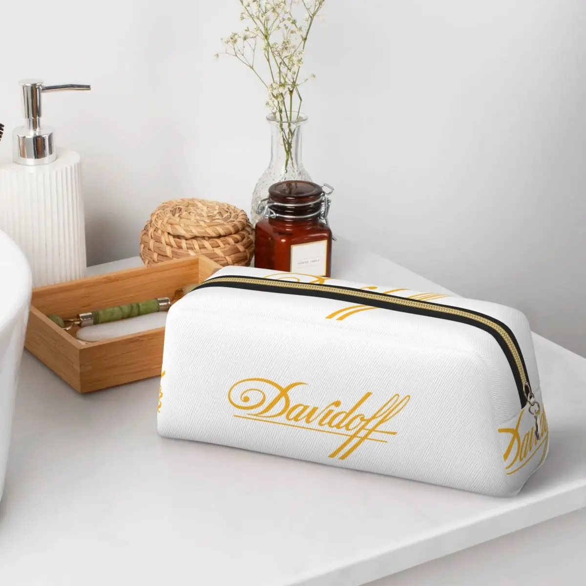 

Пеналы для карандашей Davidoff Cigar (2 шт.) для студентов, подарочные пеналы-коробки, пеналы-косметички большой вместимости, сумки для хранения канцелярских принадлежностей