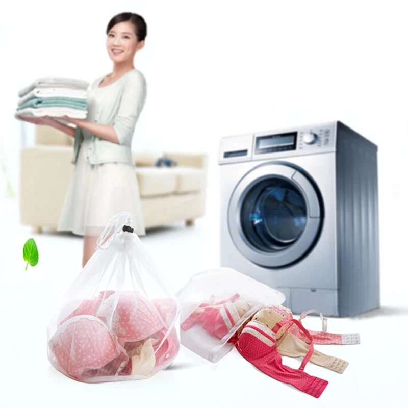 1/2/3/4Pcs New Thickened Large Mesh Net Laundry Wash Bags For Washing Machine Clothing Protection Organizer Bags