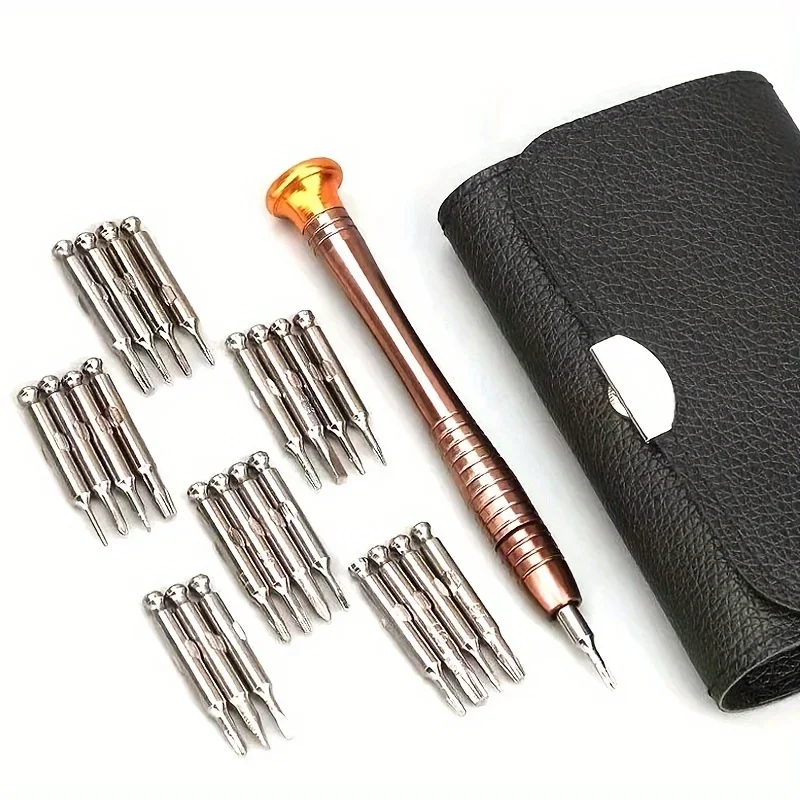 25 In 1 Precision Screwdriver Set, Repair Tool Kit, Small Screwdriver Set, Star/Y-type/Flat-blade/Triangle Screwdrivers For Mo