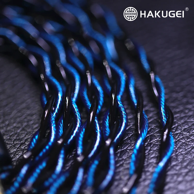 HAKUGEI. Moonstone  litz 6NOCC hifi earphone cable. 0.78 MMCX