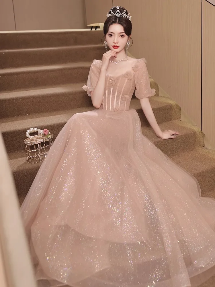 Ele Long Princ Dr per cerimonia per adulti Esame d'arte vocale Host Beau Spettacolo Abito da sera Tappetino di lusso Sle