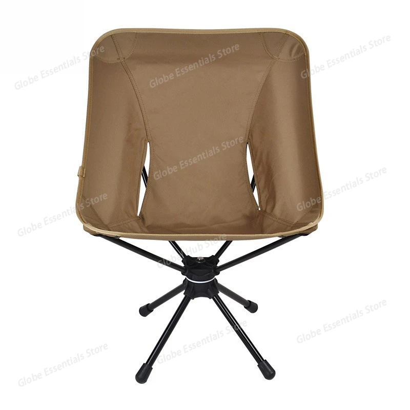 Outdoor Folding Chairs Rotatable Swivel Chair for Camping Lightweight Beach Fishing Chairs with Carry Bag for Picnic Hiking