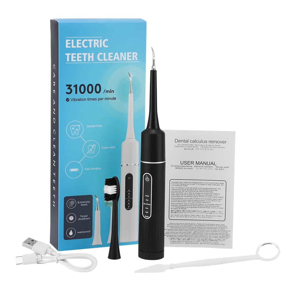 6 Modi Ultraschall Zahnsteinentferner Wasserdichte elektrische Zahnbürste Sonic Dental Scaler Zahnaufhellung Mundreiniger – Detail 17