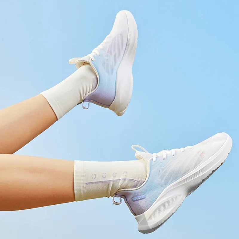 

QIAODAN Women's Running Shoes Lightweight Breathable Gym Fitness Sport Shoes 2025 New Arrival Casual Walking Sneakers XM26240221