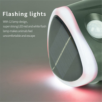 Solar Powered Animal Repeller Waterproof PIR Sensor Outdoor Garden Anti Cat Dog Boar USB Ultrasonics Solar Alarm Drive Repeller