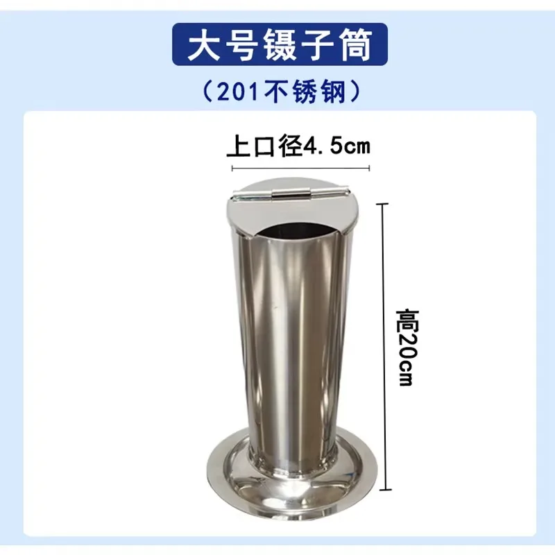 304 Stainless Steel Instrument Hollow Ware Forceps Jar Manual Disinfection Tank Tweezers Forceps Storage Jar. Best Tool s