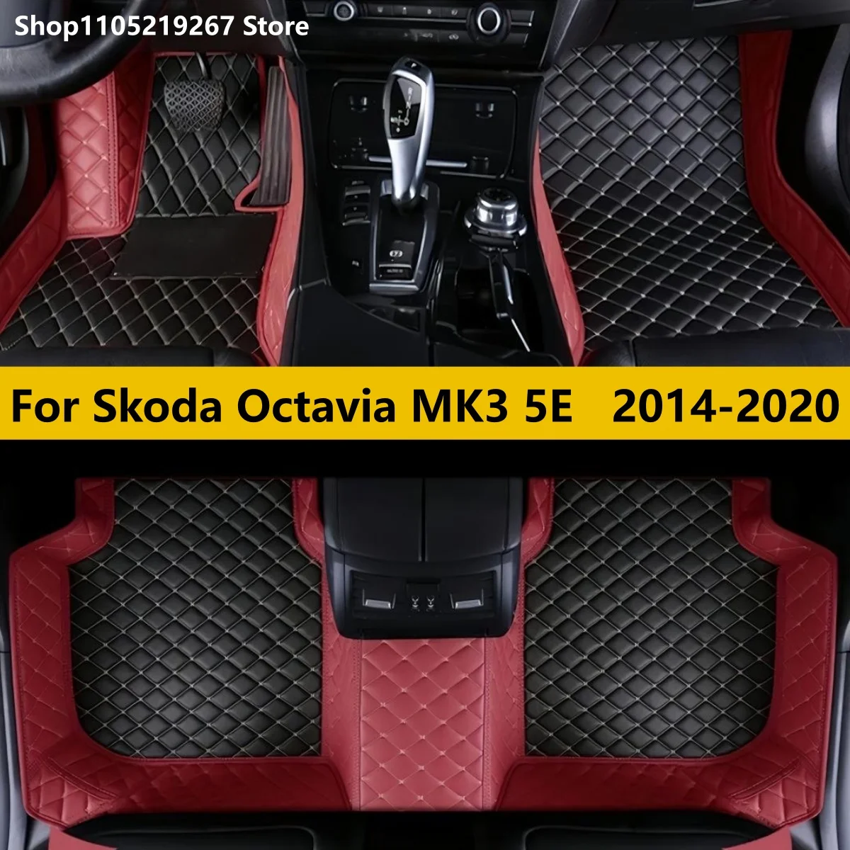 

Car Floor Mats Carpets For Skoda Octavia MK3 5E 2020 2019 2018 2017 2016 2015 2014 Part Auto Accessories Waterproof Covers