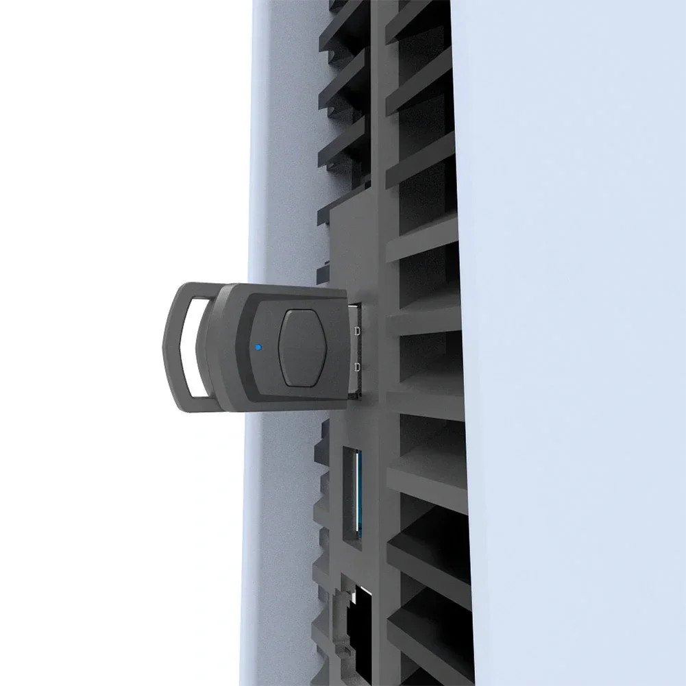 محول جهاز إرسال الصوت USB بلوتوث 5.0 اللاسلكي لجهاز PS5 PS4 نينتندو سويتش سماعة الرأس PC مع ميكروفون Aux 3.5 ملم