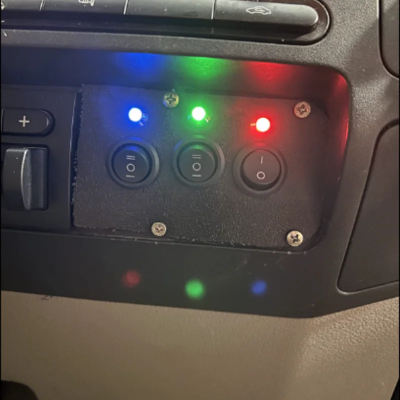 10Pcs Switch 2 Pin Small ON/OFF Round Rocker Switch LED illuminated Car Dashboard Dash Boat Van 3A 250V AC 6A 125VAC Switch