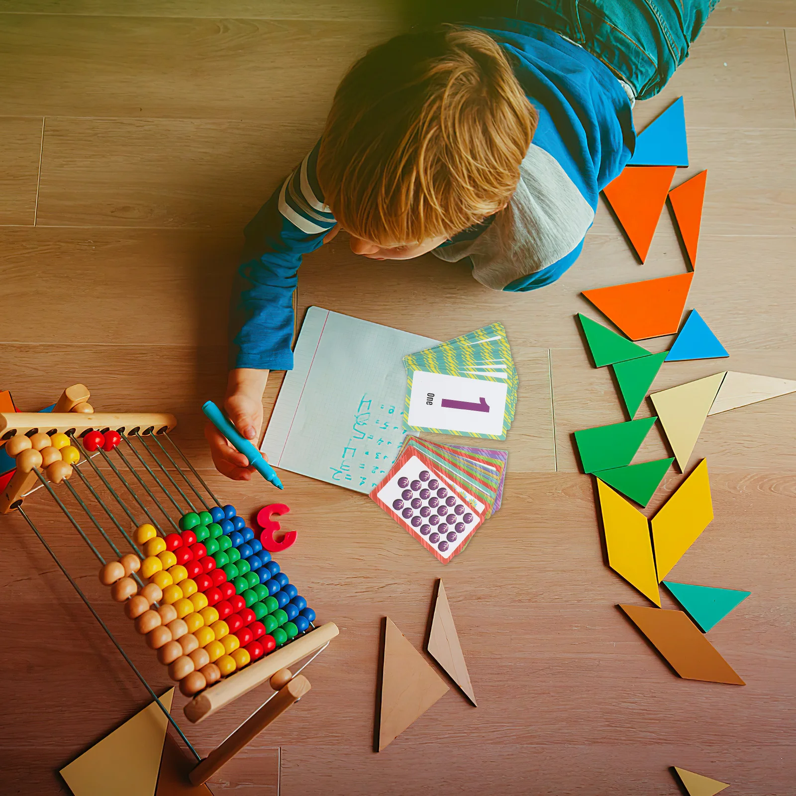 1 Zestaw Kart Edukacyjnych z Liczbami dla Maluchów, do Nauki w Przedszkolu, Rozwijających Zdolności Poznawcze, Kartki do Gry, Karty Edukacyjne