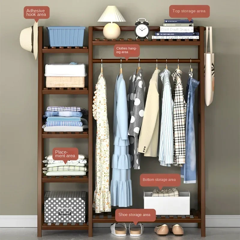 Headboards Clothes Racks Clothes Hanger Stand Wall Coat Rack Nordic Wardrobe System Shelf Hook Conference Tables & Chairs