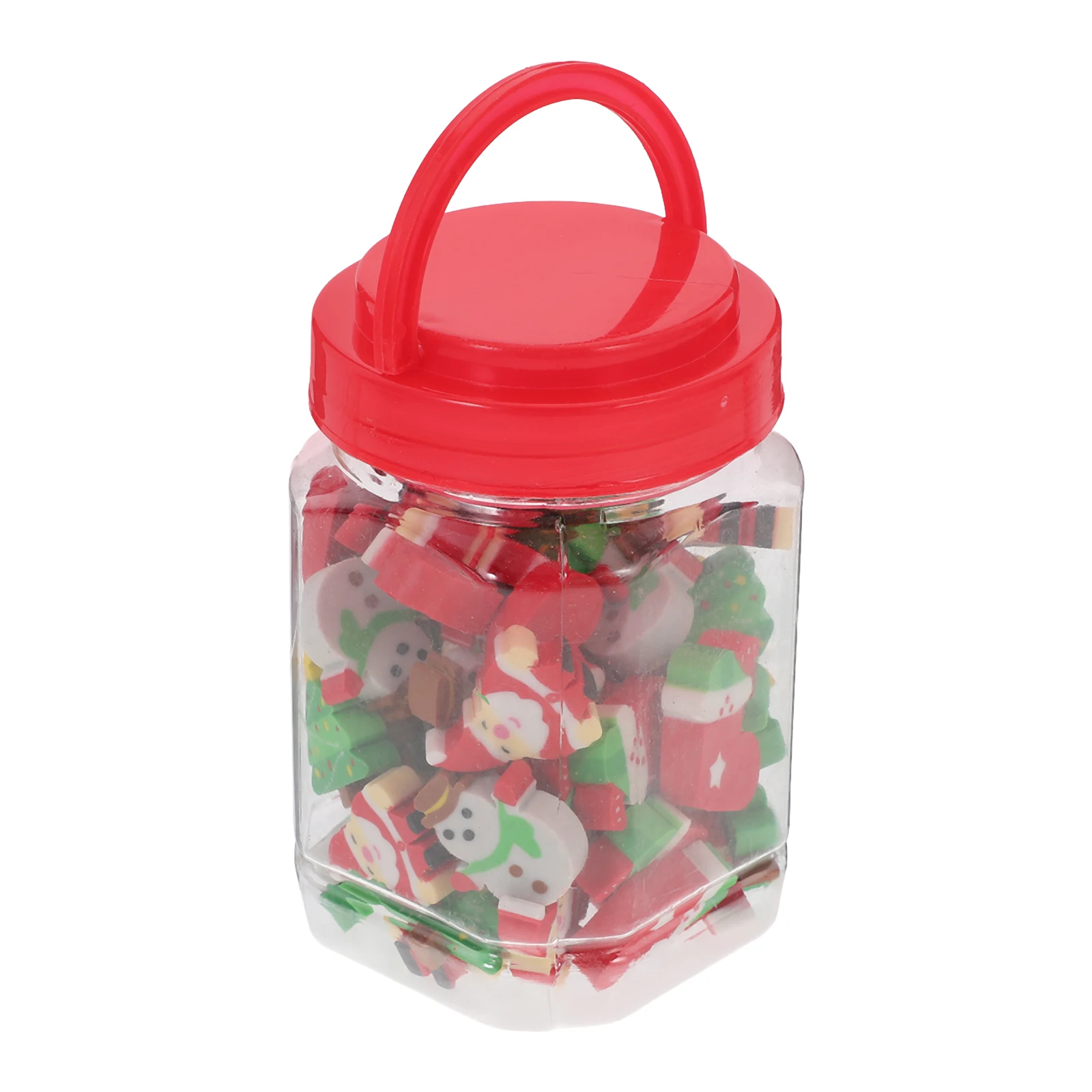 

50 Pcs Christmas Style Eraser Tree Classroom Erasers Tpr Collection Holiday Child Prize