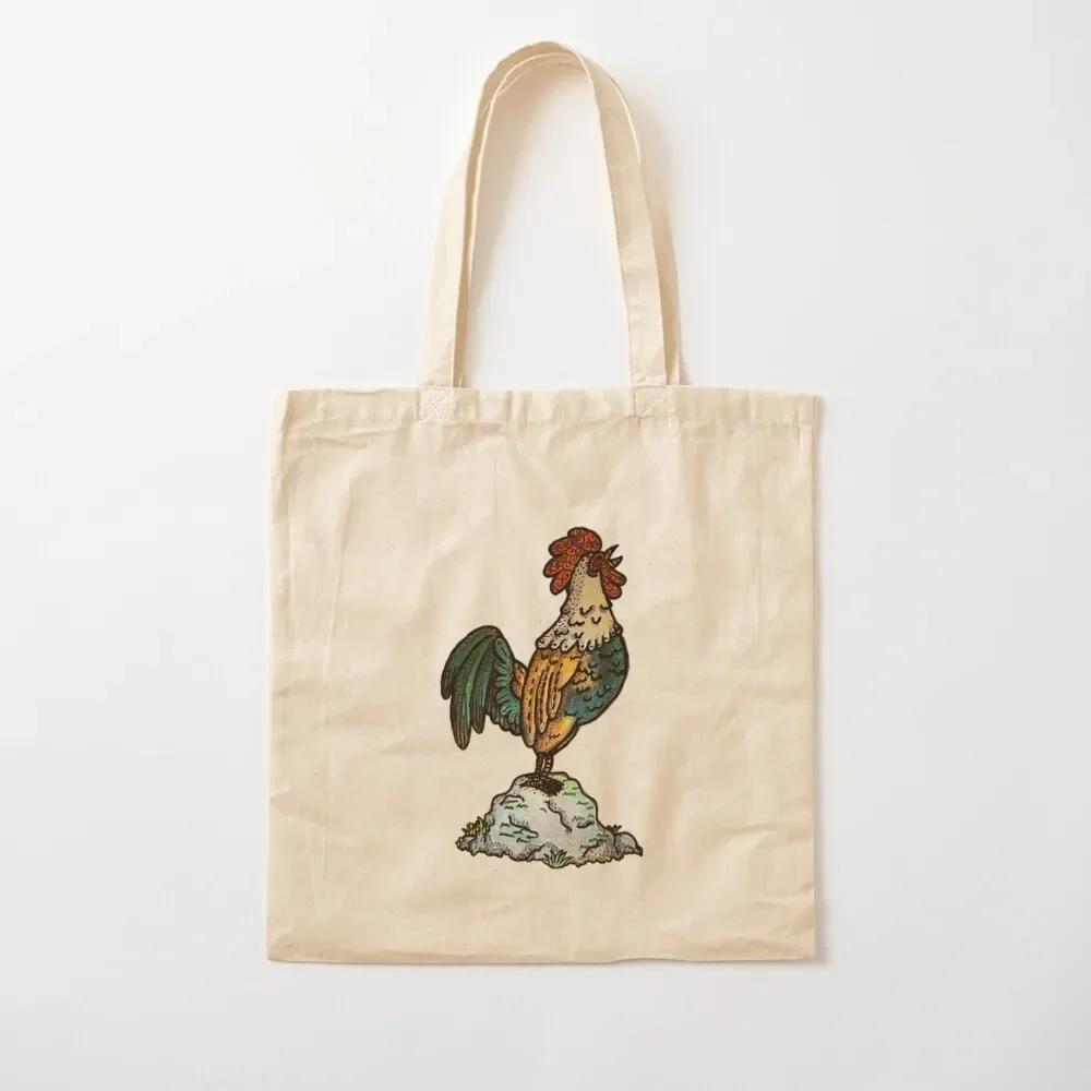 

Rooster Tote Bag Lady bag Women's shopper eco bag folding Canvas stote