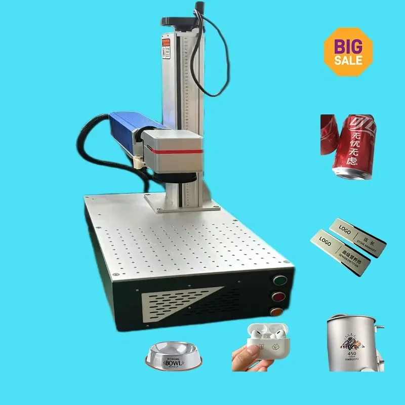 New Style Portable Small Mini Fiber Marking Machine Mini Fiber Printer for Jewelry/Metal/Bearing Watch/Ring