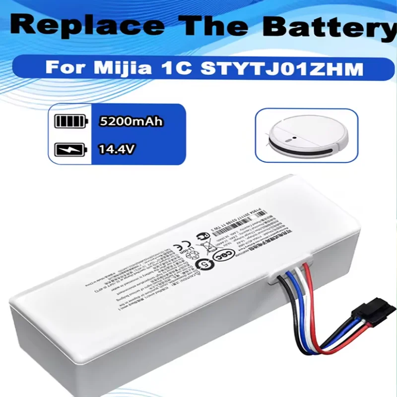 

Original P1904-4S2P-MM Battery for Xiaomi Mijia 1C STYTJ01ZHM Robot Vacuum Mop Cleaner – Replacement Accessories Parts