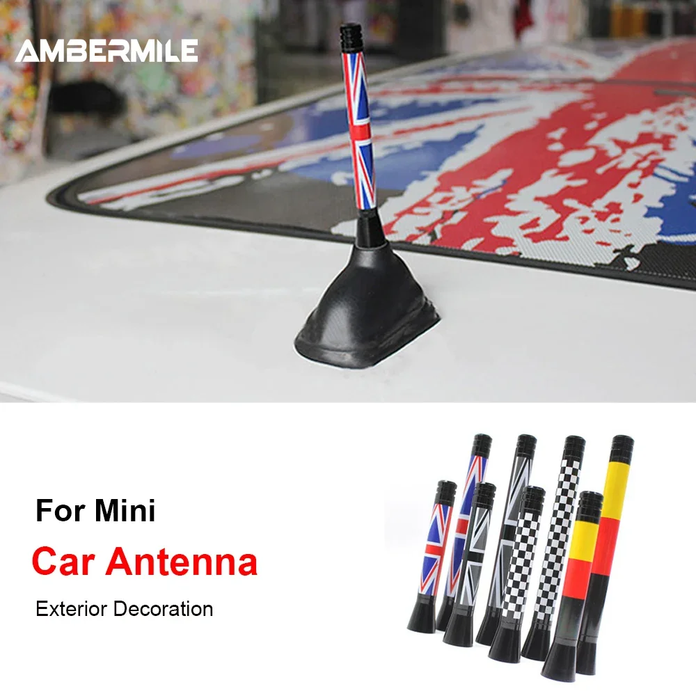 For Mini Cooper S JCW One R50 R53 R55 R56 R60 R61 F54 F55 F56 F60 Car Aerial Antenna FM Cover Decor Case Countryman Accessories