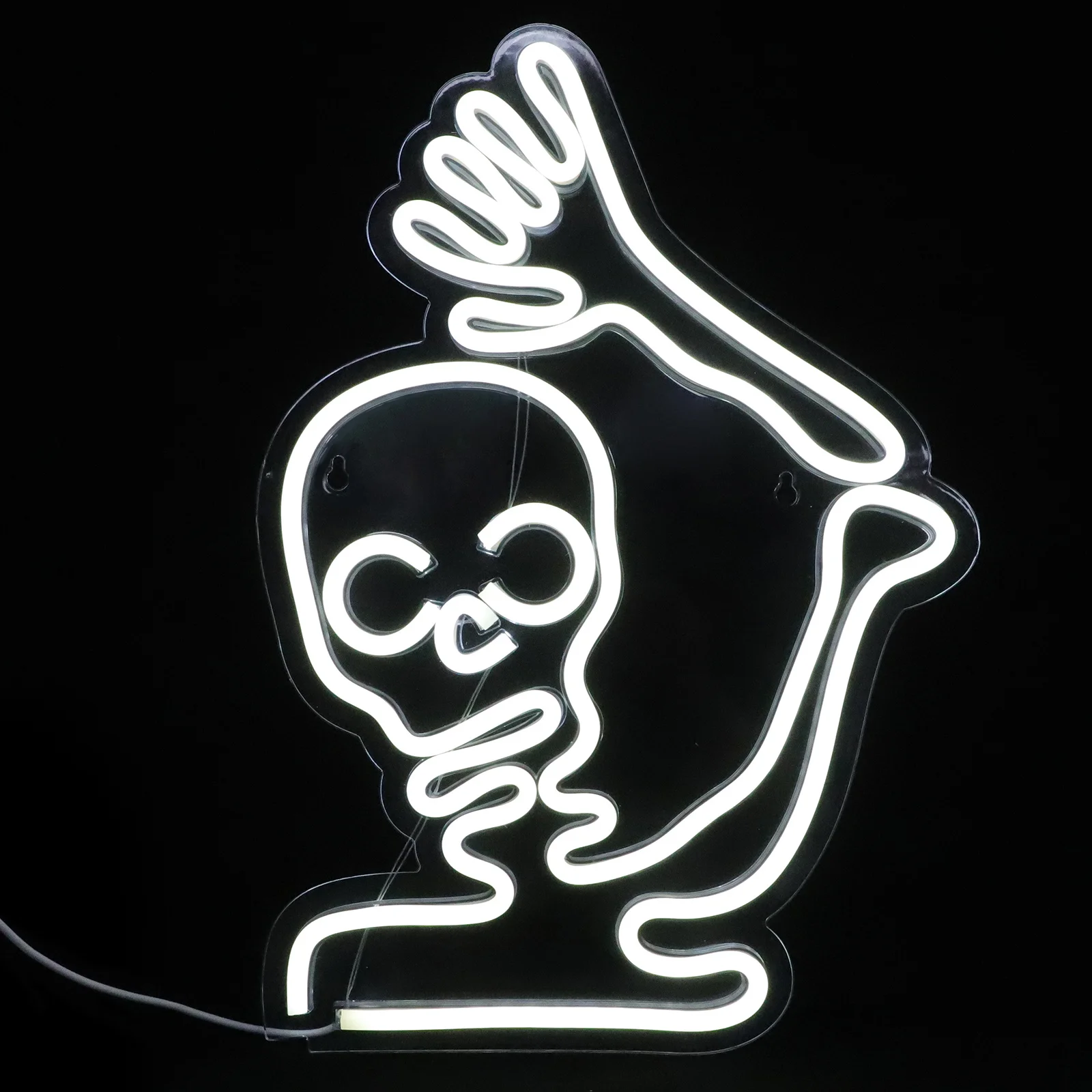 

Neon Light Halloween Acrylic Backboard USB Powered Special Moments Wide Area Illumination Romantic Atmosphere Decor