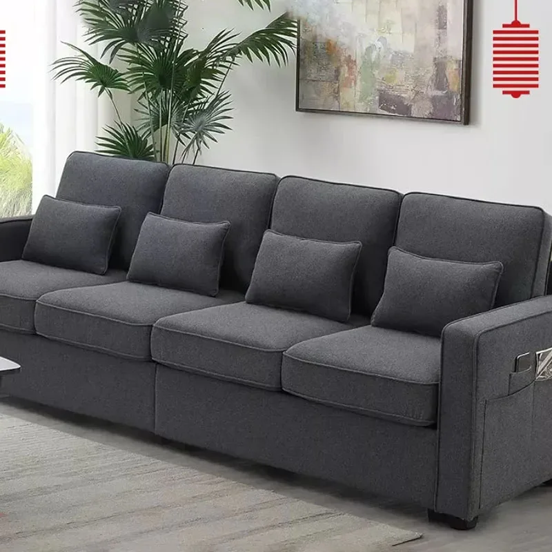 Modern Living Room Sofas Puffs Curved Design European Sectional L Shape Sofa Outdoor Dining Room Muebles Hogar Home Furniture