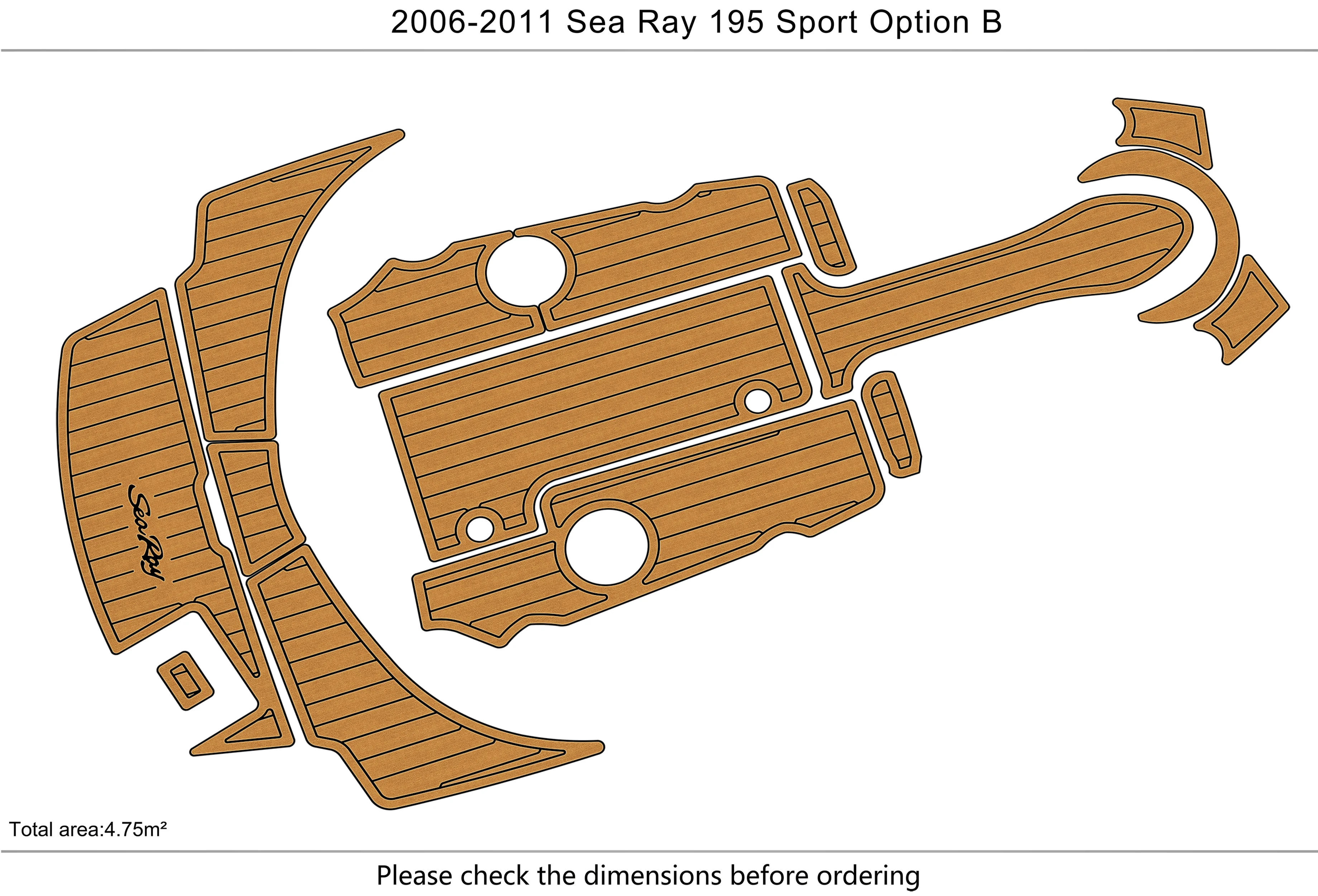 2006-2011 Sea Ray 195 Sport Option B 1/4