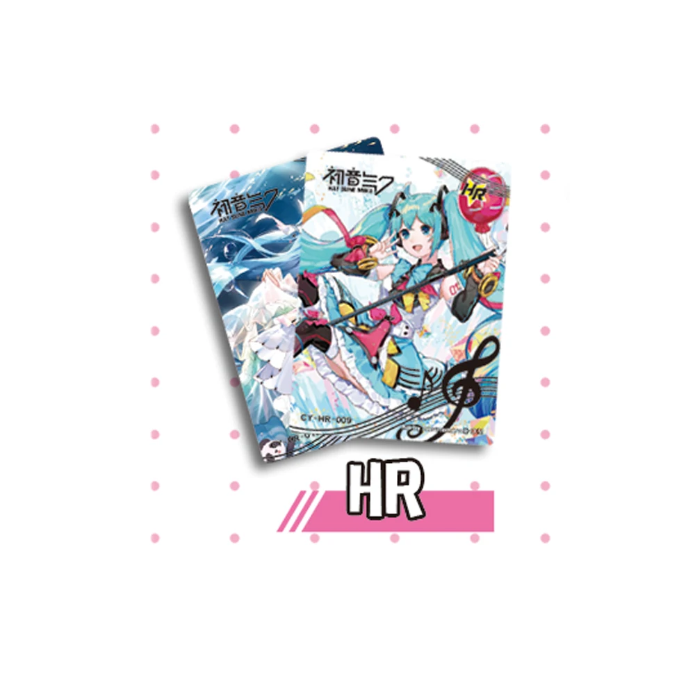 Original Hatsune Miku Card For Children Cute Virtual Idol Singer Exquisite Rare Booster Game Collection Card Toys For Family