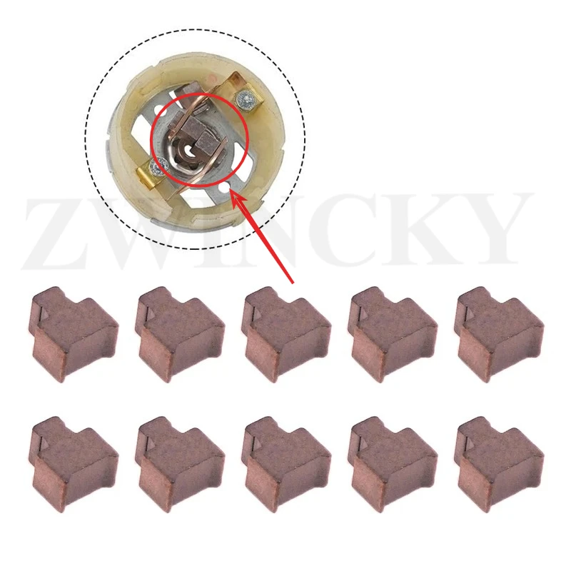 10PCS Carbon Brush RS540 RS545 RS550 RS555 Replace for BOSCH MAKITA DEWAL HITACHI METABO Milwaukee WORX Hilti Ryobi Motor