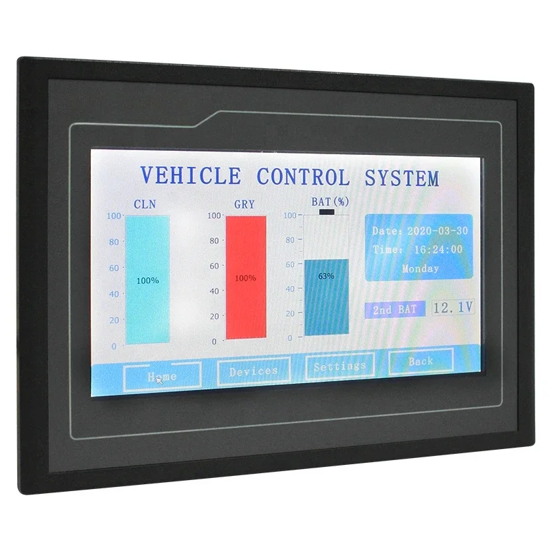 8-Way DC12V 30A Caravan Control Panel With Power Supply Controller and Liquid Level Sensor for Camping Trailer RV