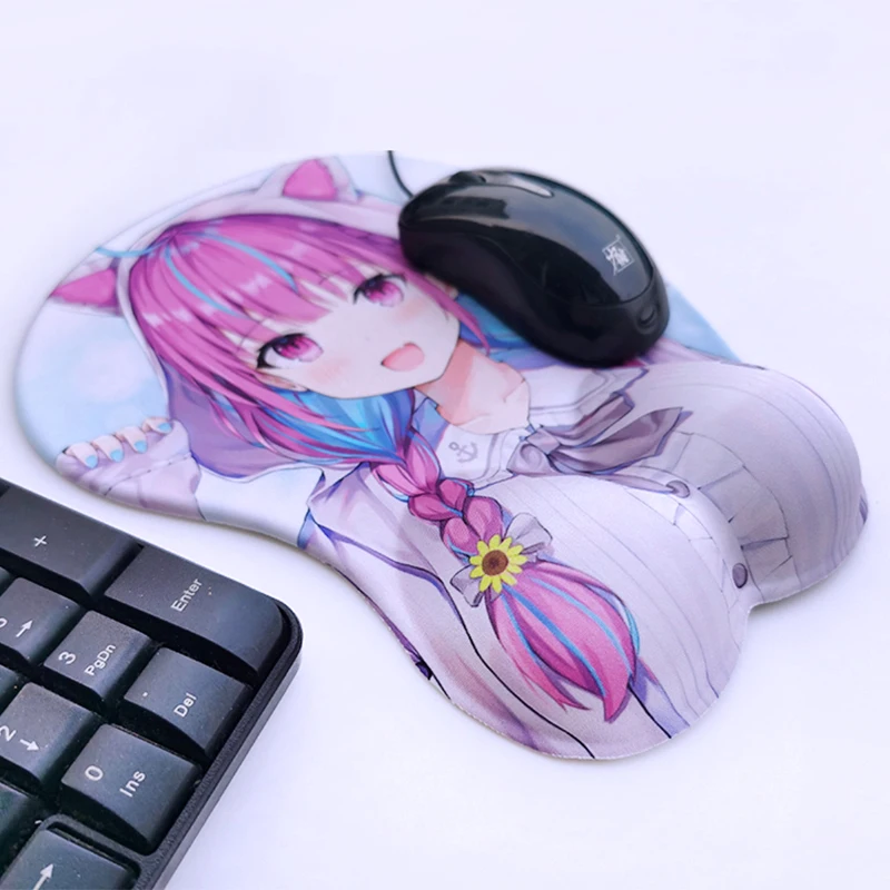 Alfombra 3d, alfombrilla para ratón, batalla a través del cielo, Medusa Kawaii, reposamuñecas, alfombrillas para ratón de Chica de Anime, bonito tapete de escritorio Diy personalizado