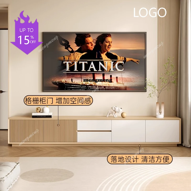 D80 Nordic Modern Universal Tv Cabinet Design Storage Minimalist Floor Tv Stand Showcase Living Room Meuble De Television Furnit