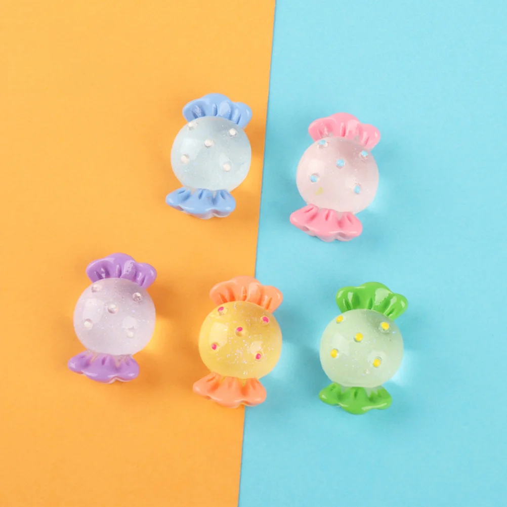 

18Pcs Candy Resin Embellishments Mixed Color for Craft DIY Photo Props Shop Display Decorative Candy Ornaments