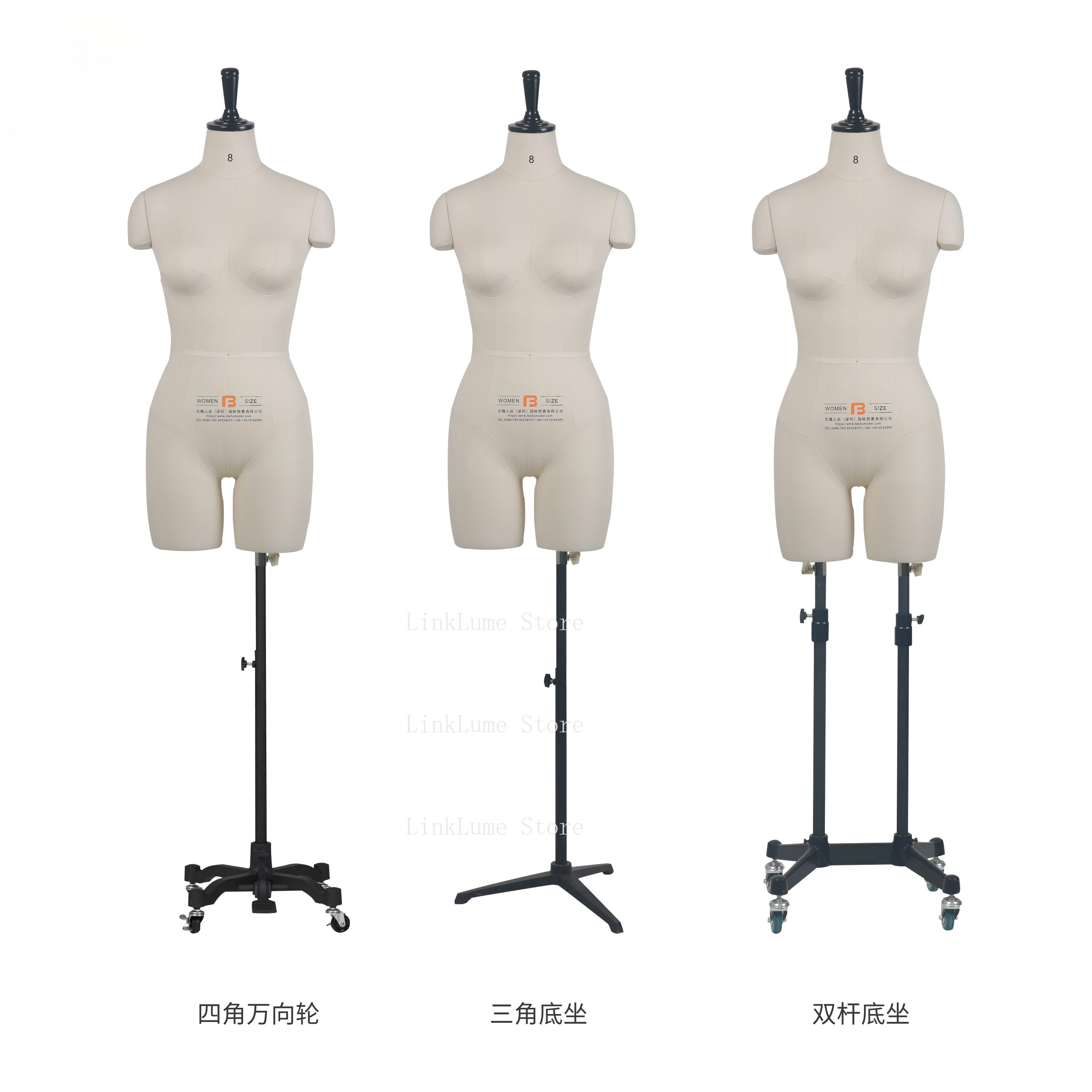 BEIFUFORM American Standard Form Female Half Body With Legs Female Upper Body Mannequin