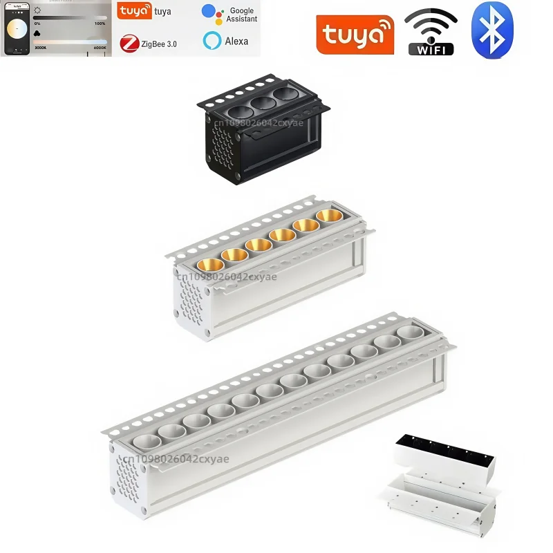 

Tuya DALI dimmable mini LED downlight, LED ceiling light, COB spotlight, grille light, living room and kitchen interior lighting