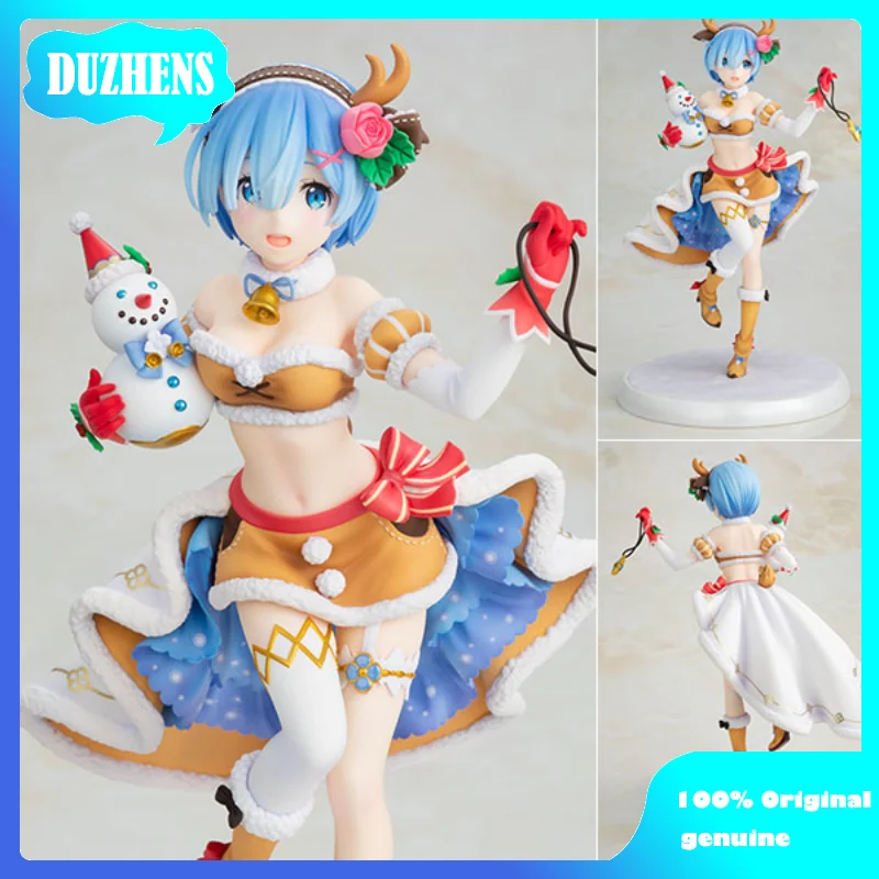 

100% Original:Re:Zero REM Reindeer Christmas maid 24cm PVC Action Figure Anime Figure Model Toys Figure Collection Doll Gift