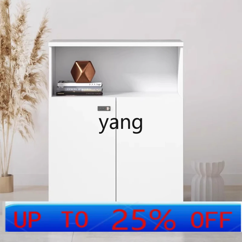 LHM  office cabinet with lock password wooden low cabinet tea combination floor cabinet