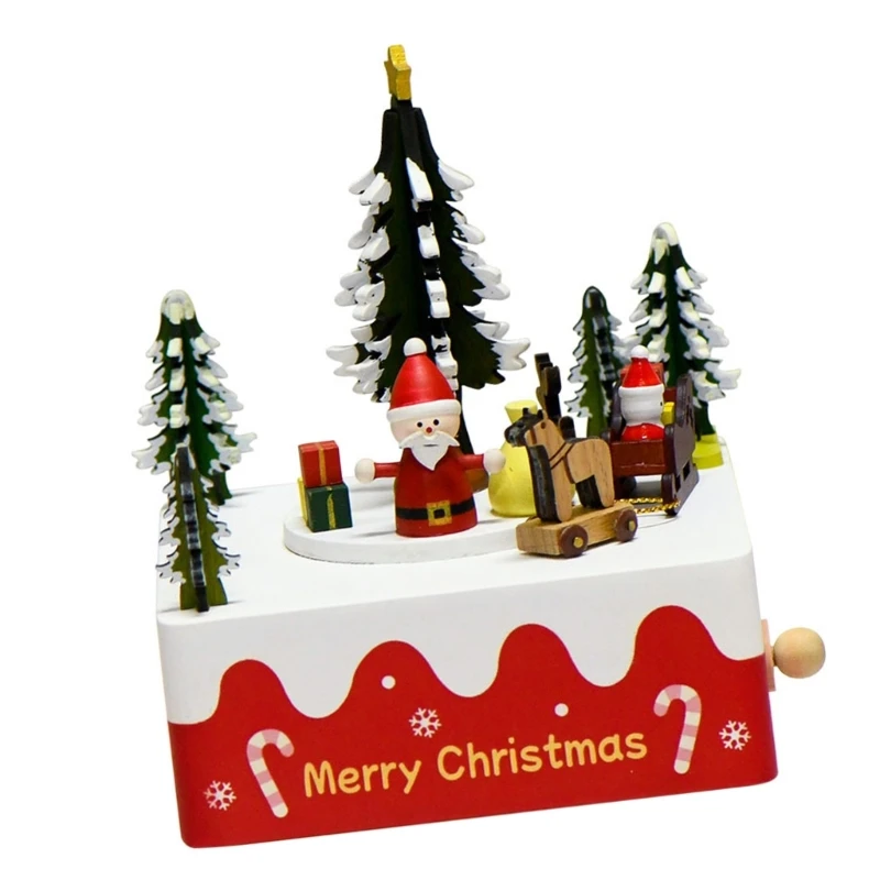 Quality Christmas Music Box Playing Traditional Songs Music Box For Collectors And Seasonal Decoration Display