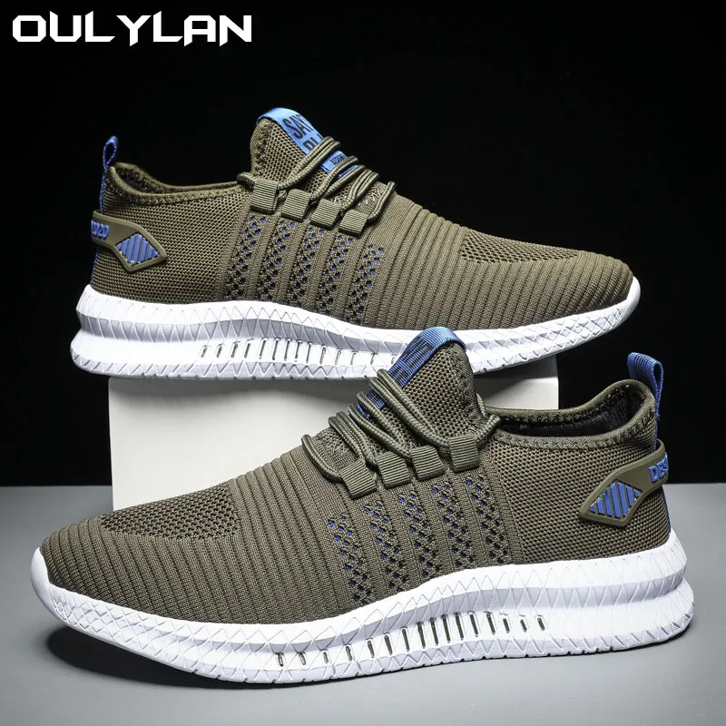 

Oulylan Light Running Shoes Comfortable Breathable Men's Sneaker Casual Wear-resistant Jogging Men Sport Shoes 39-48 Size