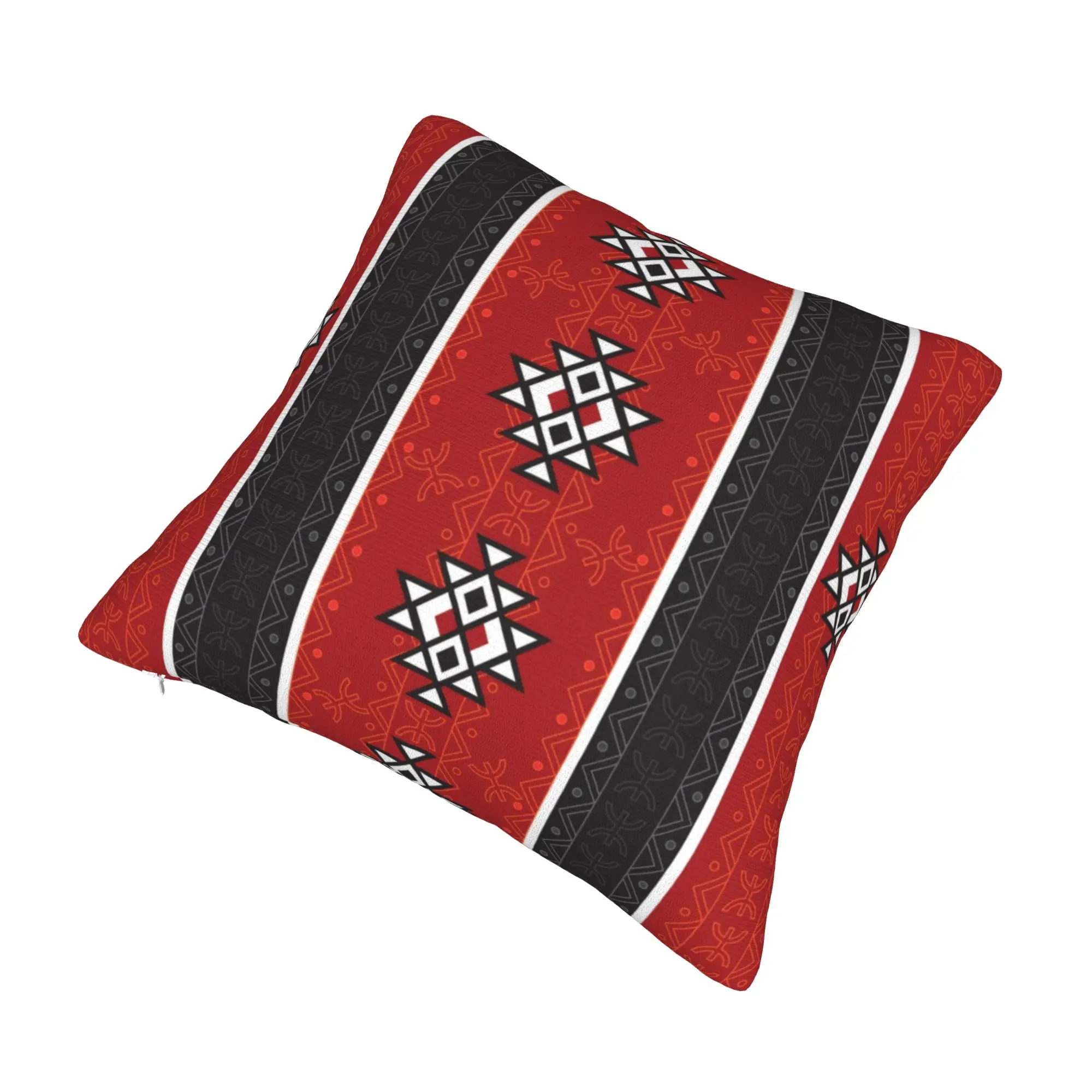 Kabyle Carpet Amazigh Ornament Modern Pillow Cover Bedroom Decoration Africa Ethnic Geometric Cushion