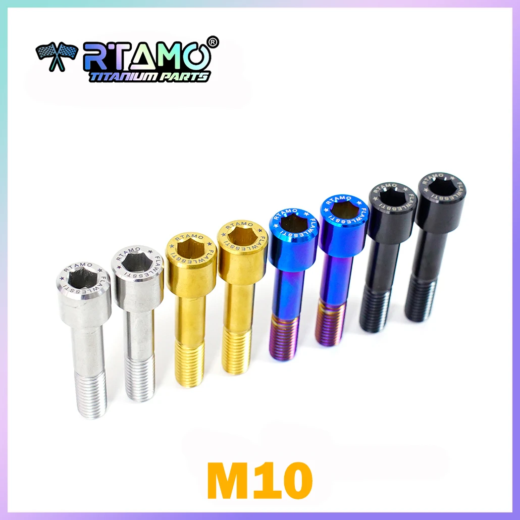 

RTAMO Gr5 Titanium Allen Bolts M10X46mm Suspension Linkage Rear Shock Screw for Ducati Monster 821 950 Hypermotard 950 Diavel