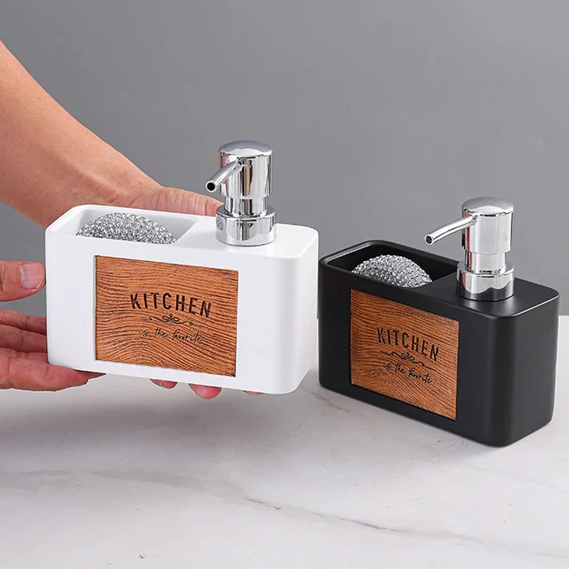 Simple Style Kitchen Soap Dispenser Sink Countertop Liquid Hand Dish Soap Dispenser Kitchen Sink Bathroom Hand Soap Dispenser